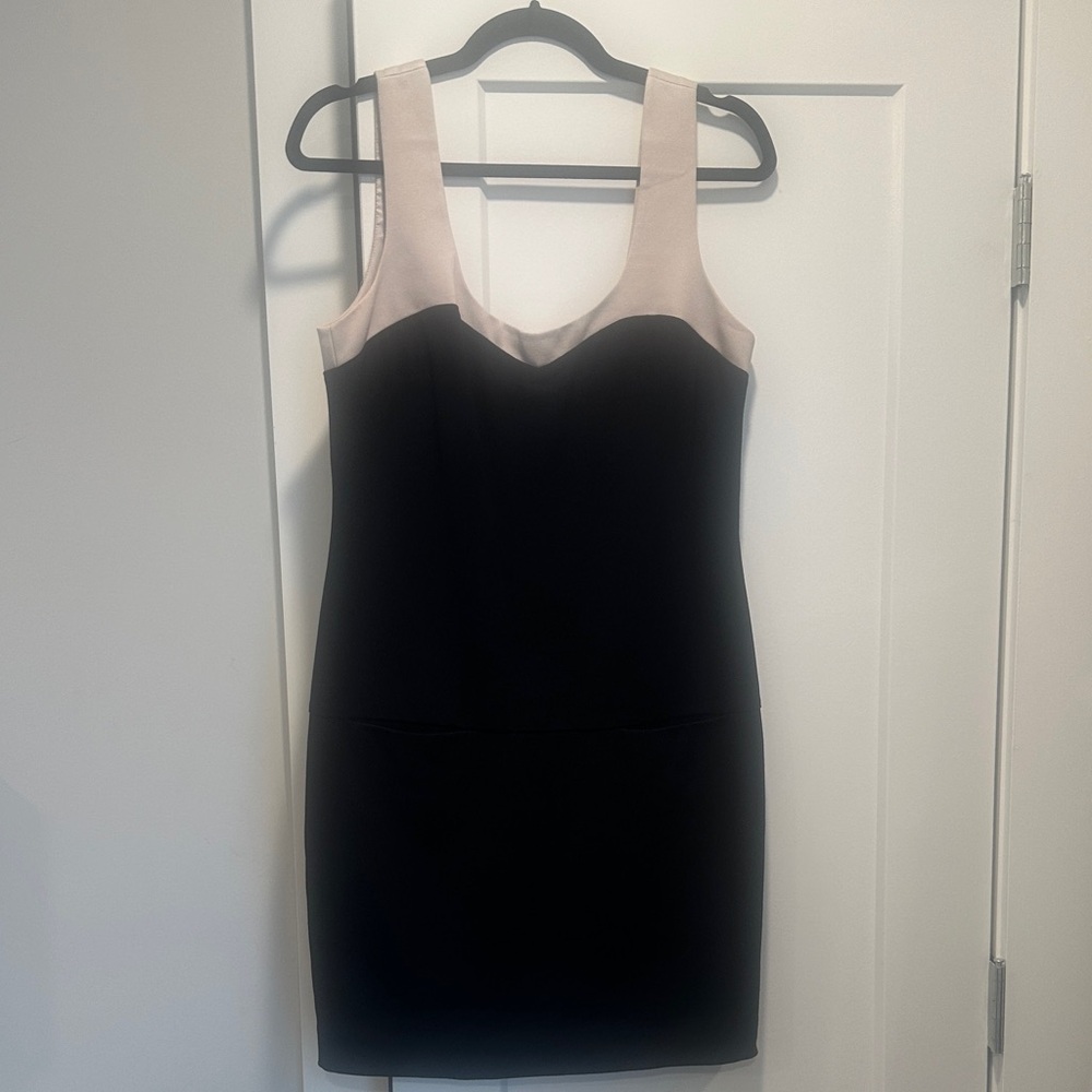 Trina Turk Black and Cream Mini Dress